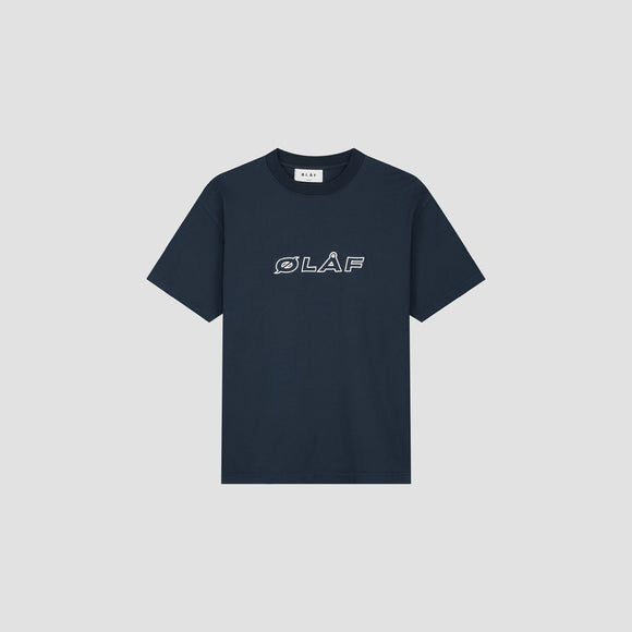 Italic Tee - Navy