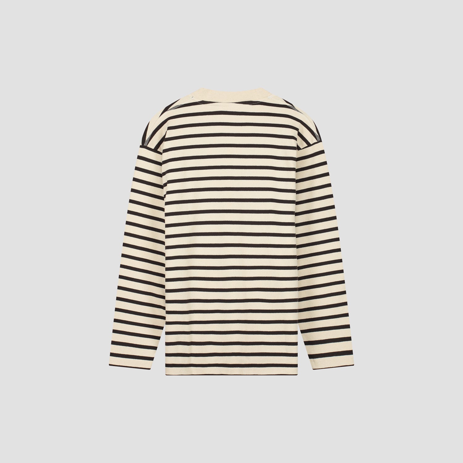 Stripe Sweatshirt - Off White / Mulch