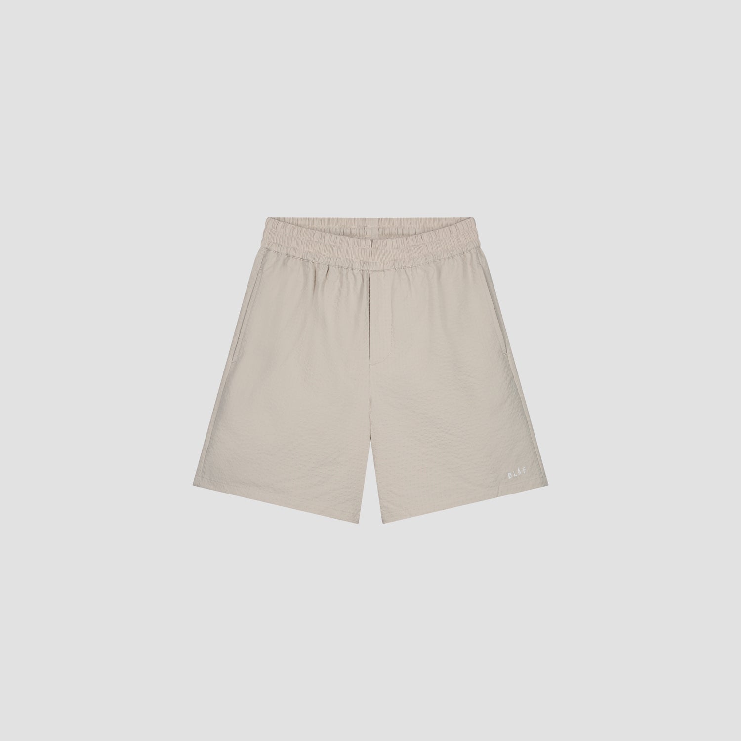 Seersucker Shorts - Cement