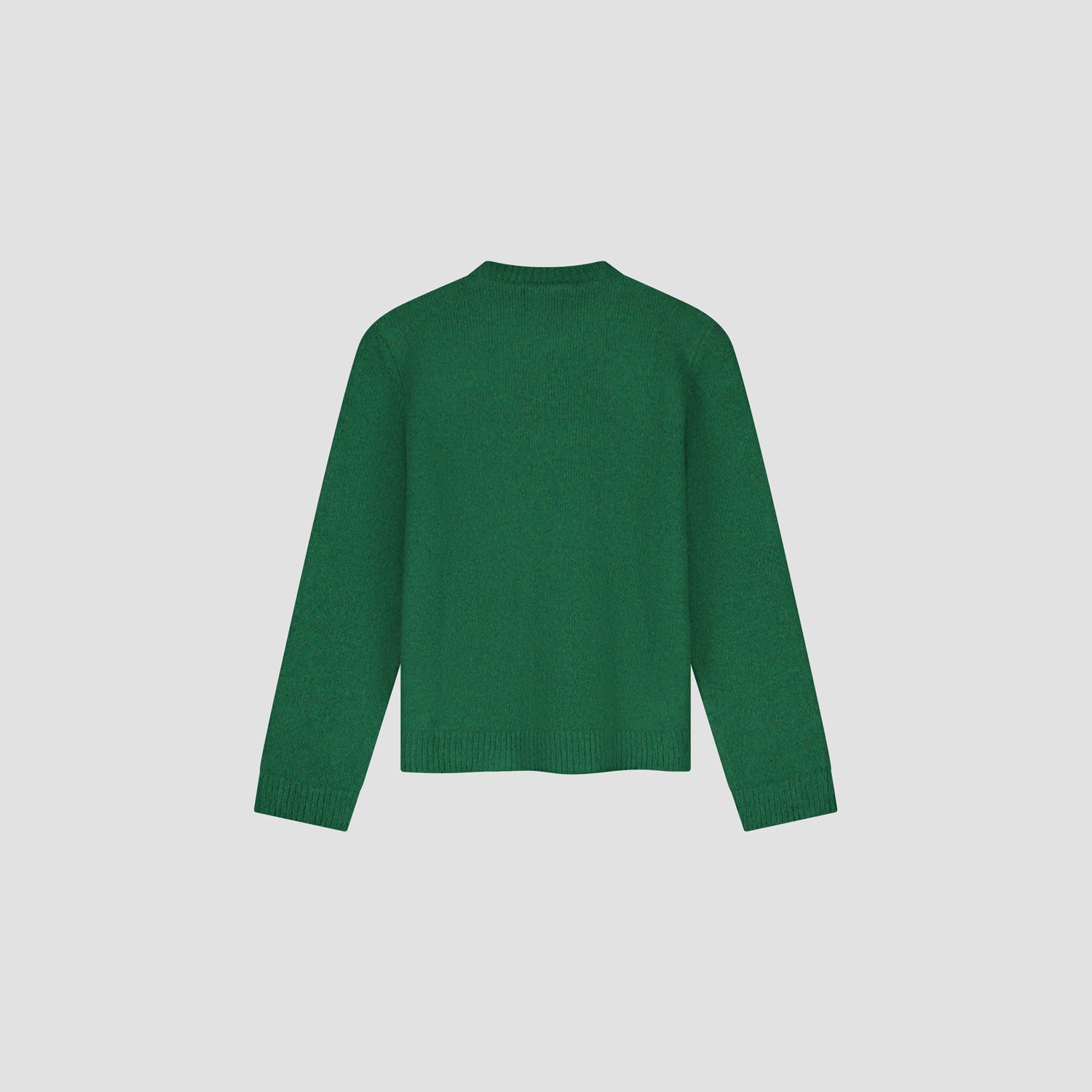 Stencil Knitted Crewneck - Kelly Green