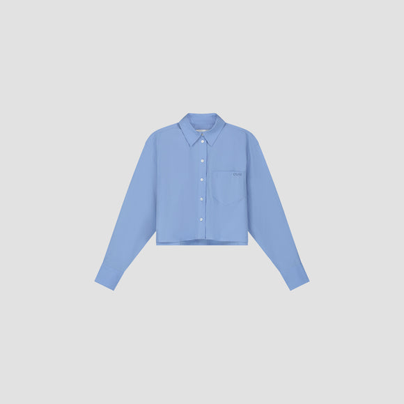 WMN Crop Shirt - Blue