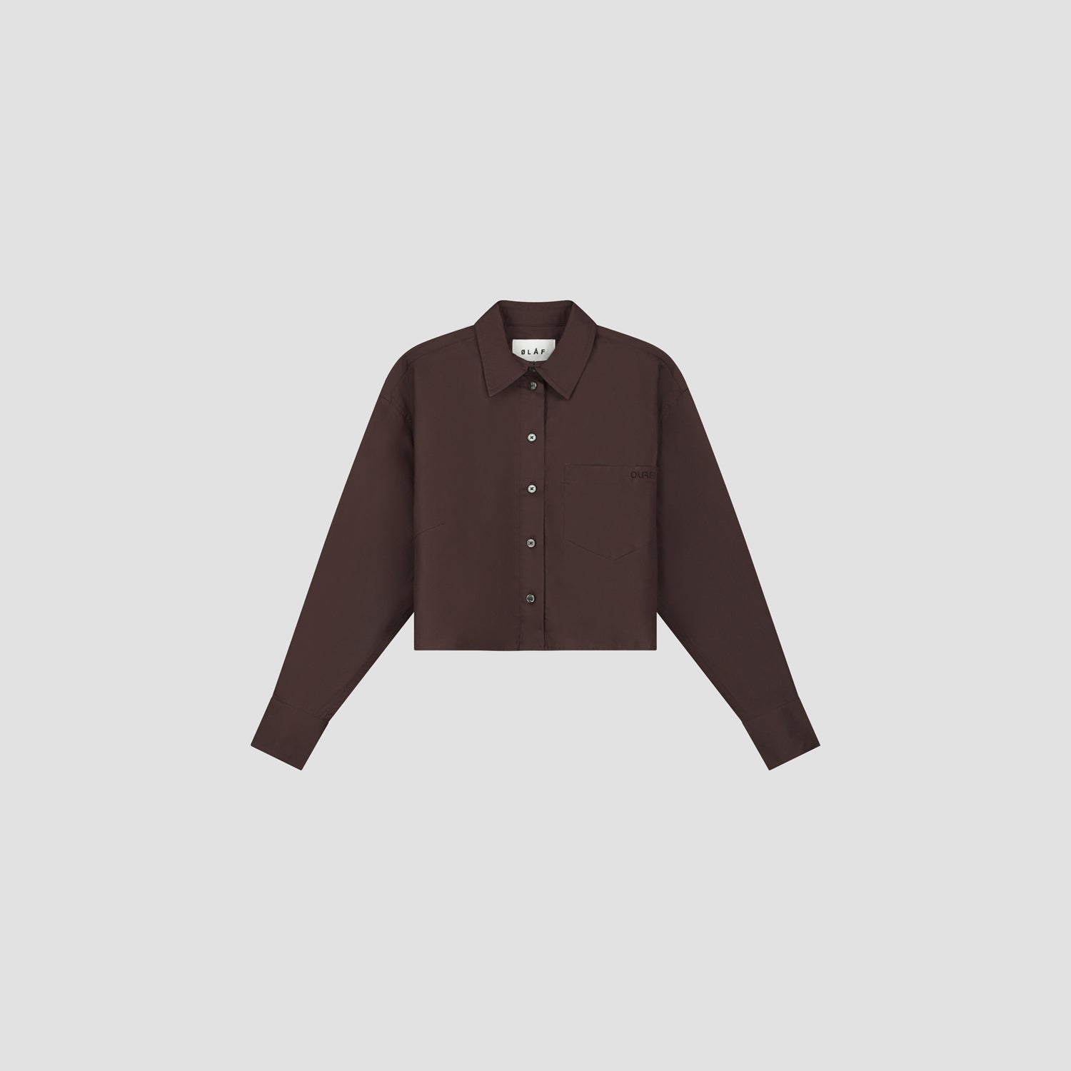 WMN Crop Shirt - Chocolate