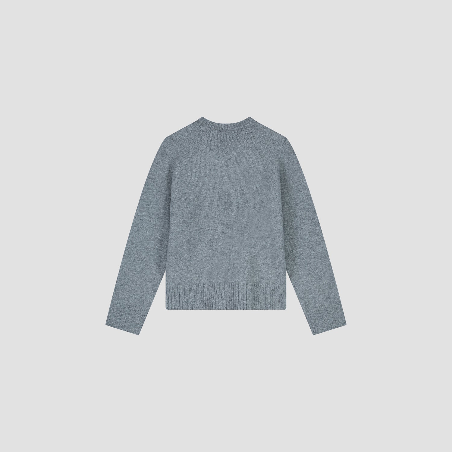WMN V-Neck Oversized Sweater - Heather Grey