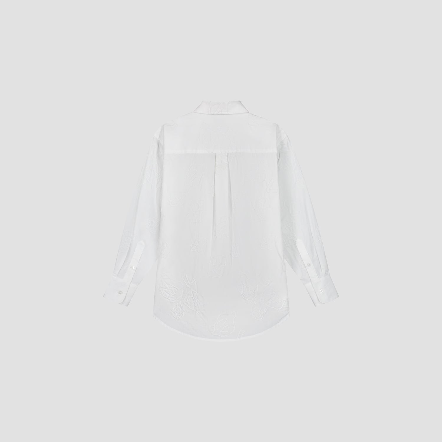 WMN Office Embro Shirt - White