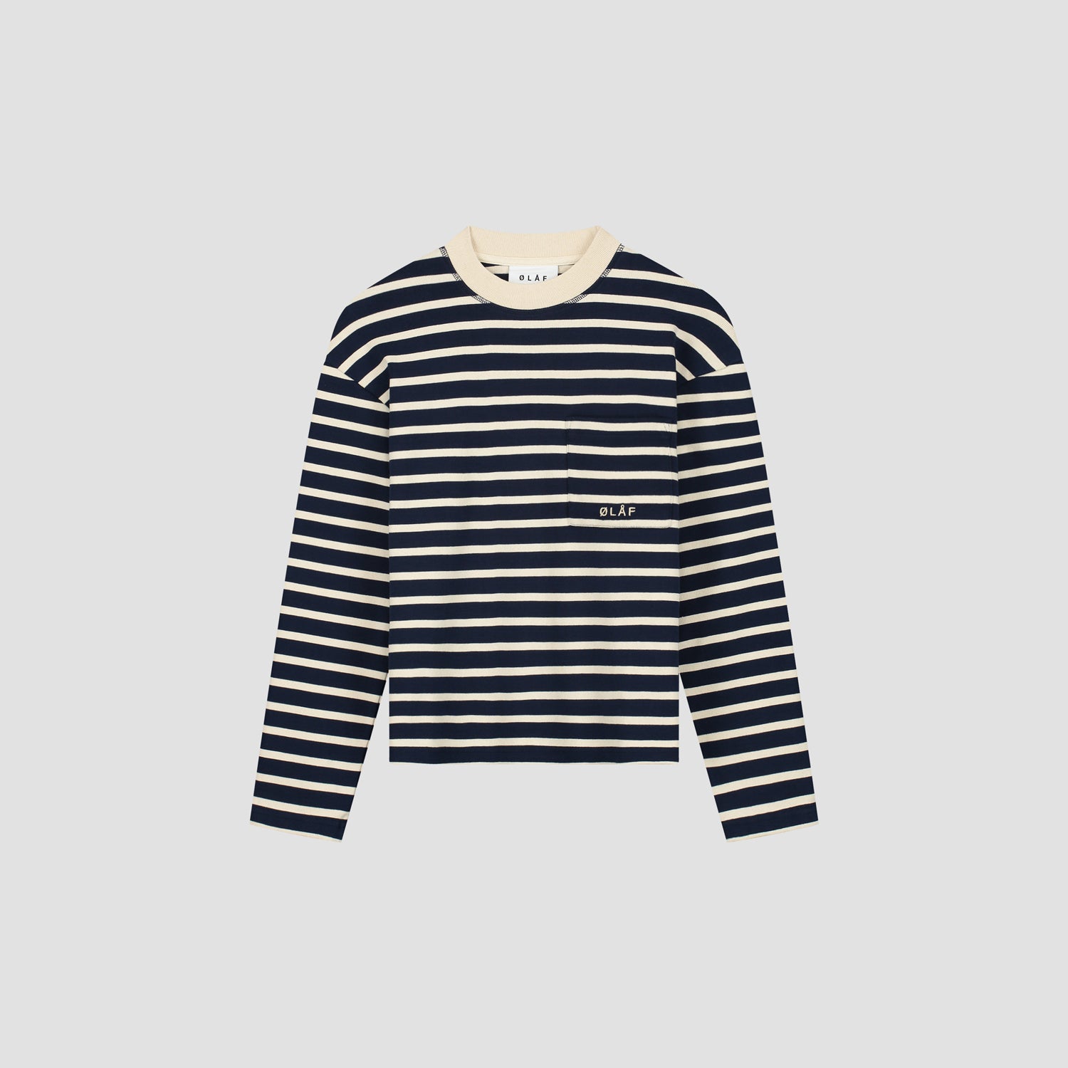 WMN Stripe Sweatshirt - Navy / Off White