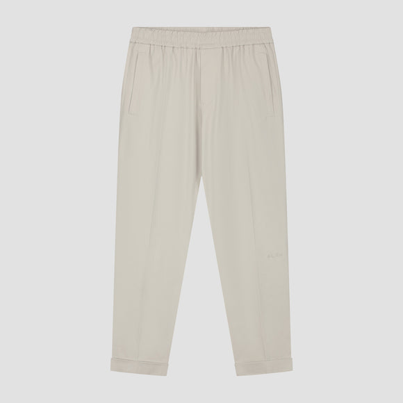 Slim Cotton Trouser - Light Grey