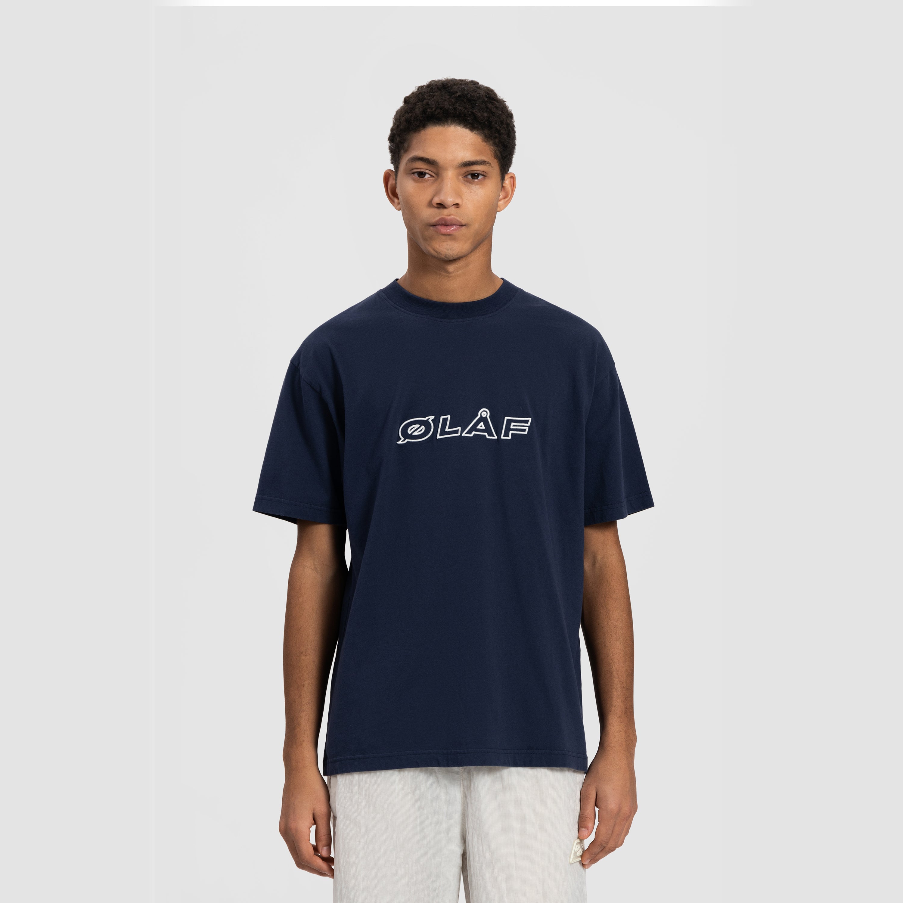 Italic Tee - Navy