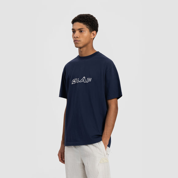 Italic Tee - Navy