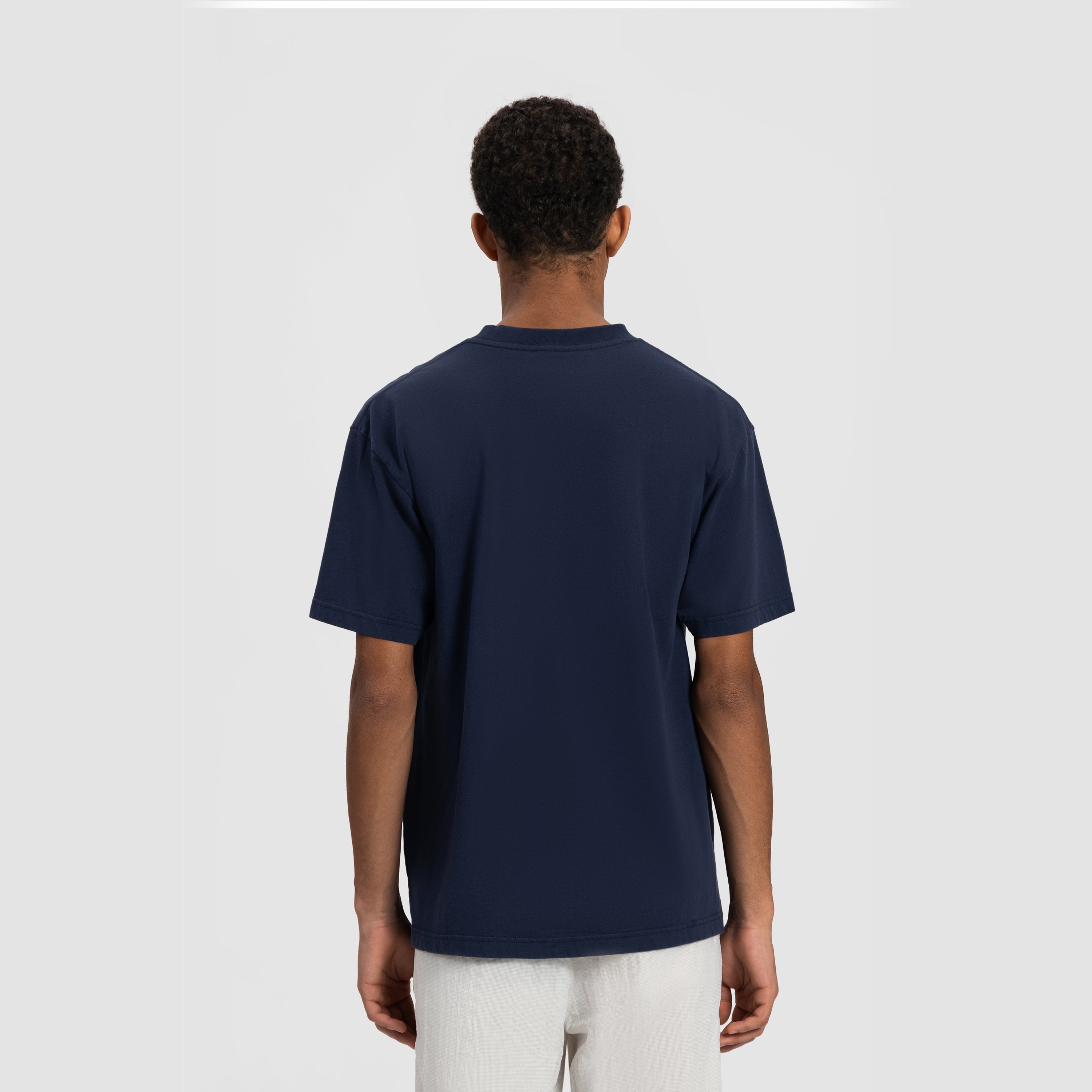 Italic Tee - Navy