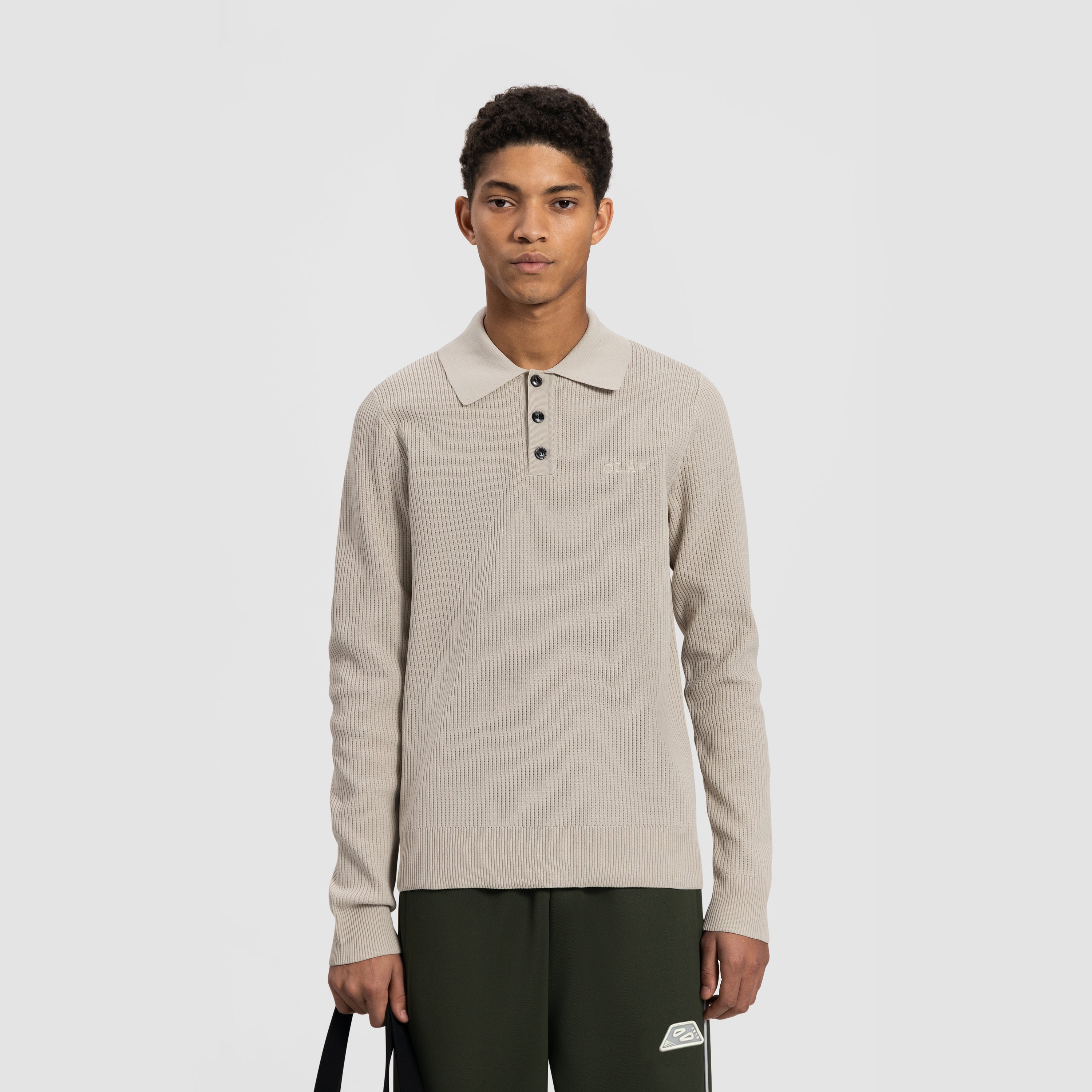 Lightweight Knitted Polo - Off White