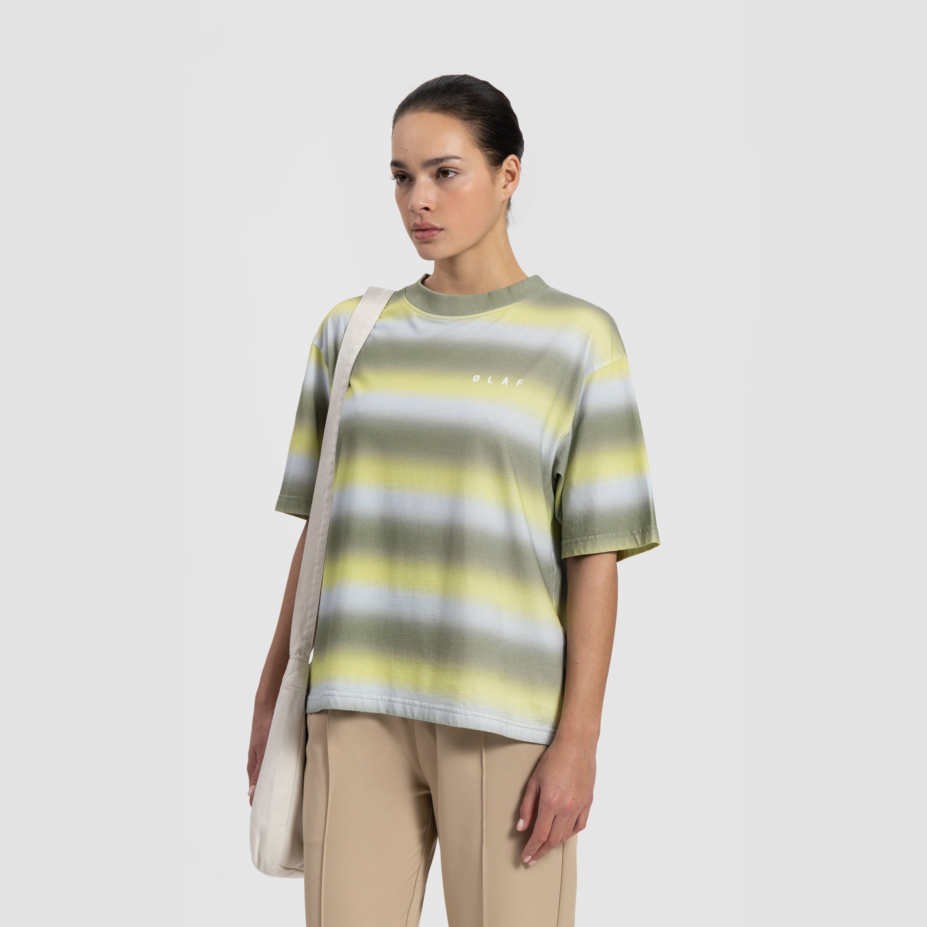 WMN Cropped STP Face Tee - Green / Lime
