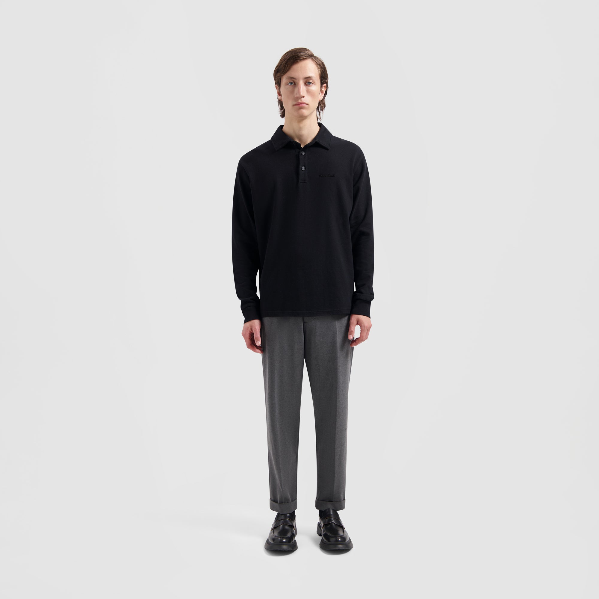 Heavyweight Studio Polo - Black