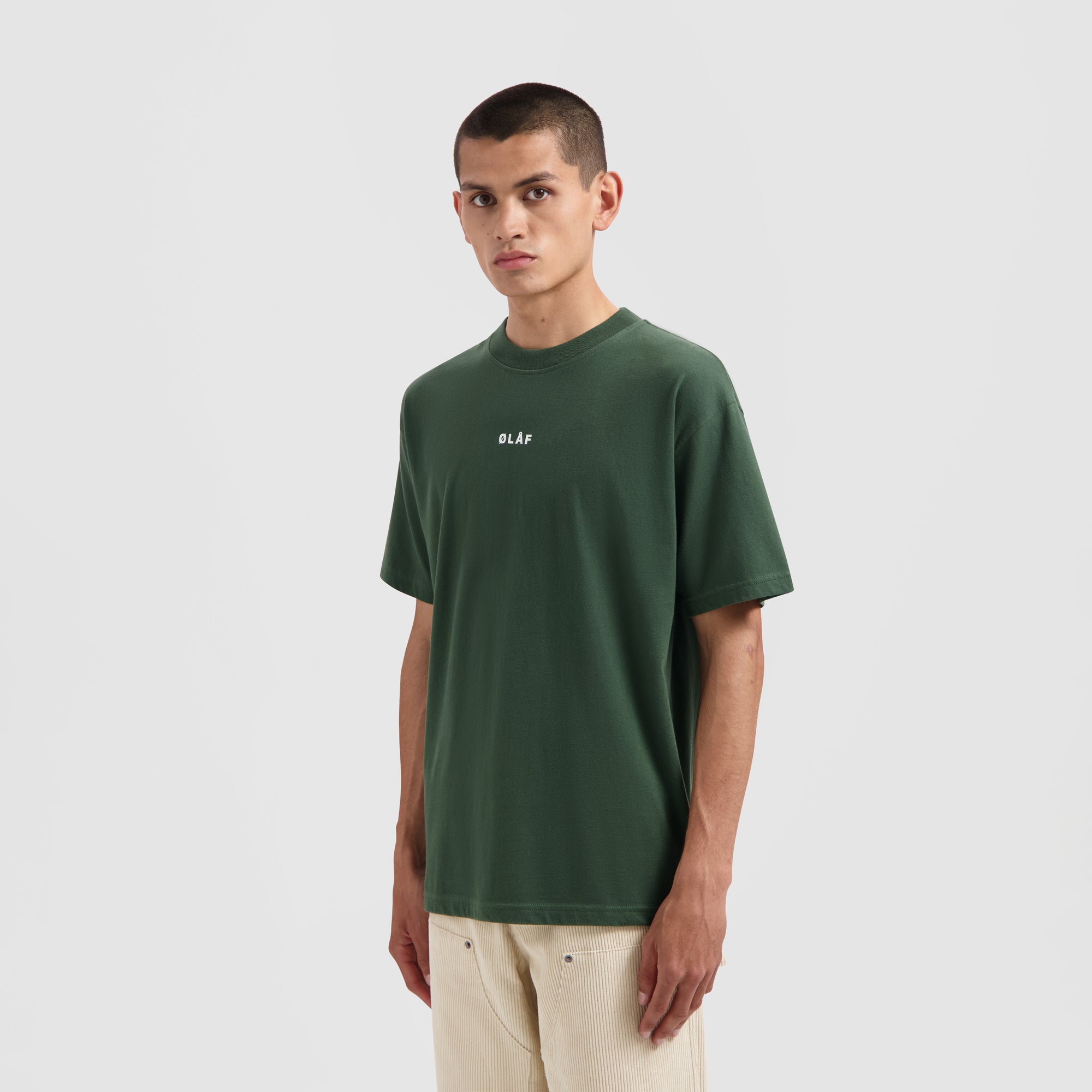 Block Tee - Mountain Green