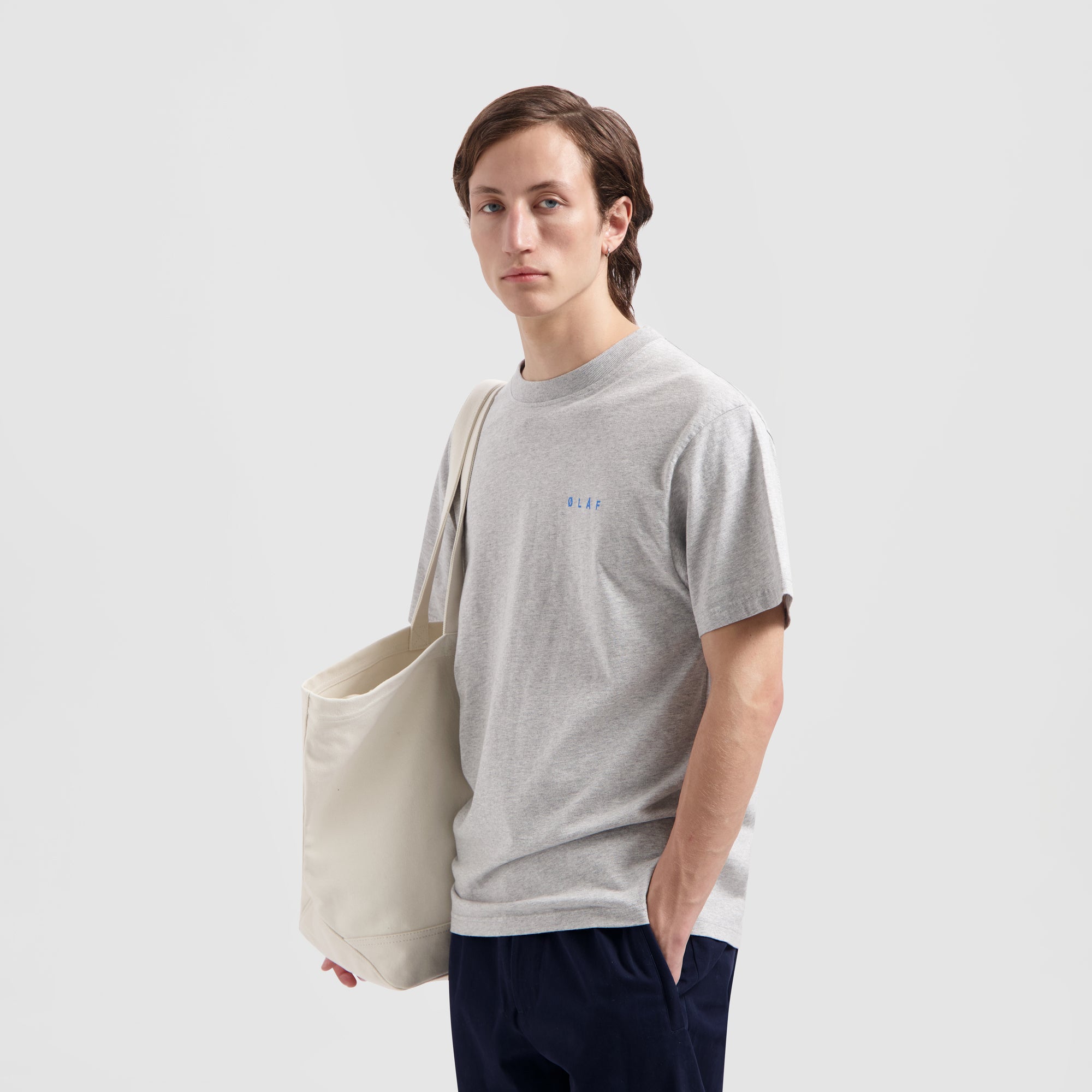 Face Tee - Heather Grey