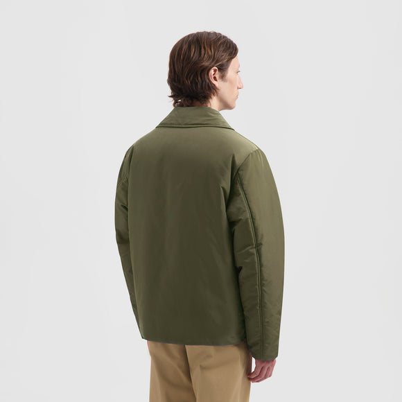 Padded Coach Jacket - Olive Green