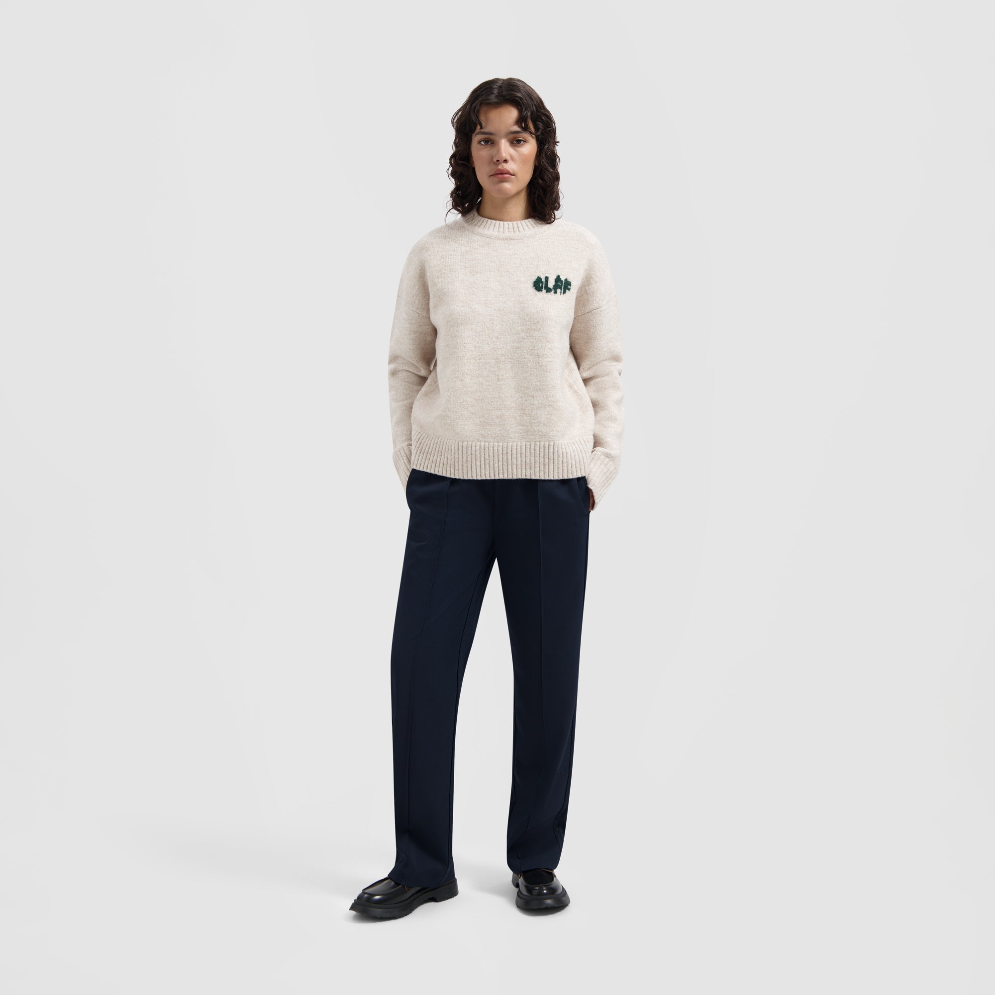WMN Stencil Knit Sweater - Off White