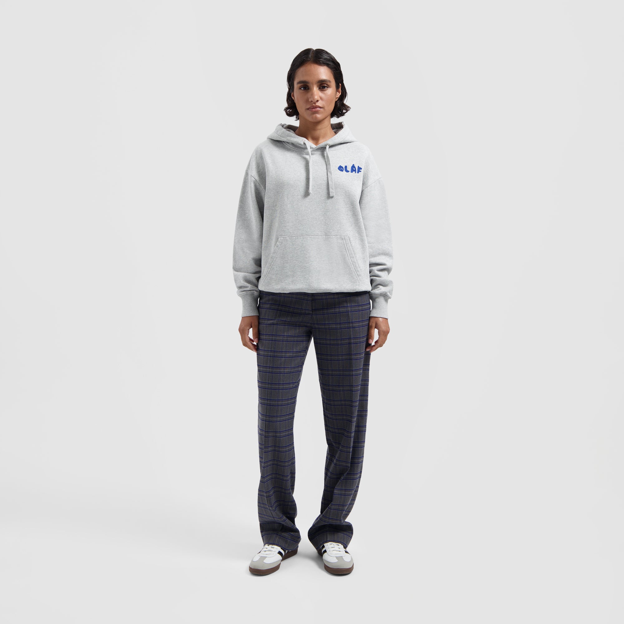 WMN Stencil Hoodie - Heather Grey