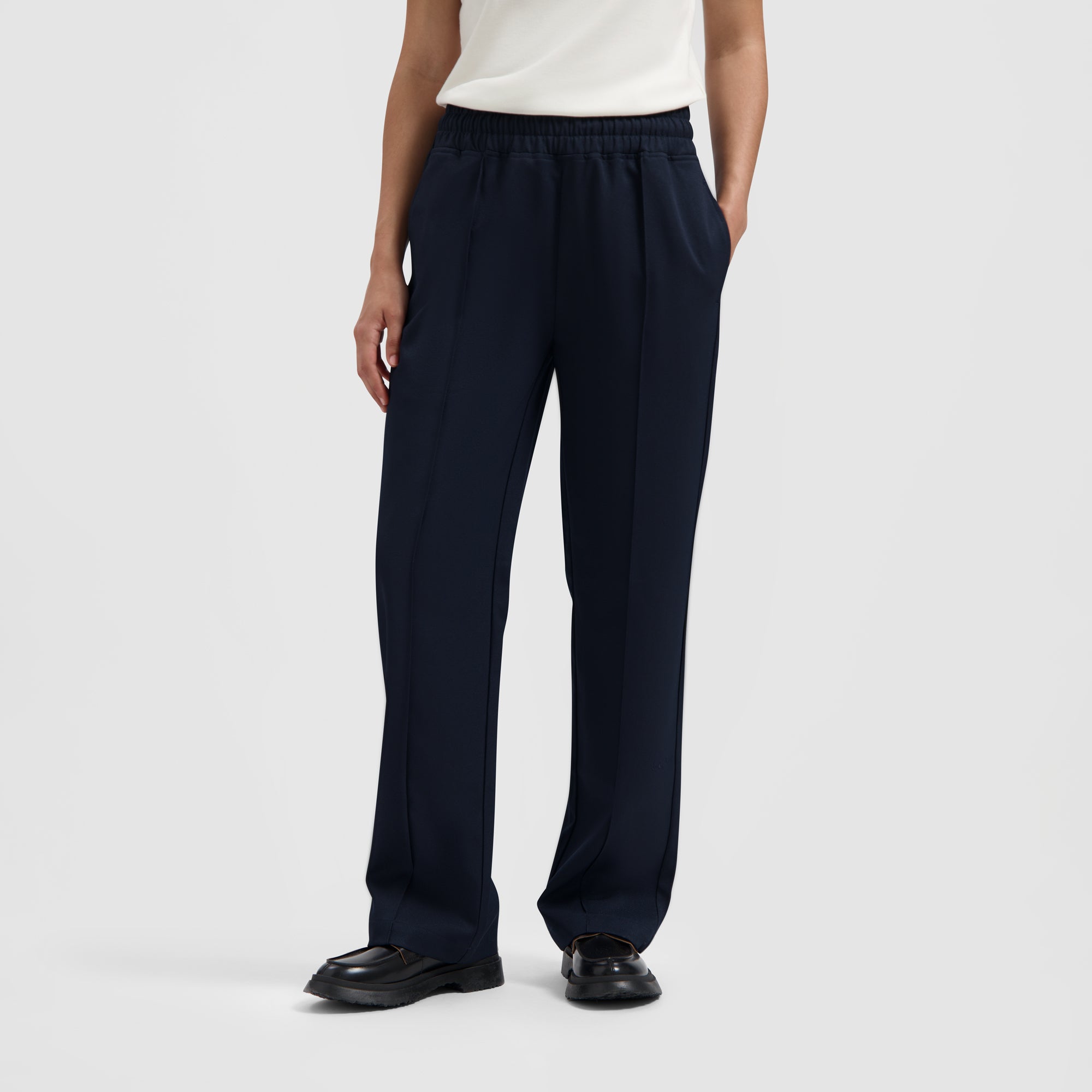 WMN Pintuck Trouser - Navy