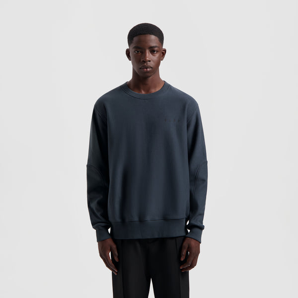 Blur Face Crewneck - Slate Grey – ØLÅF