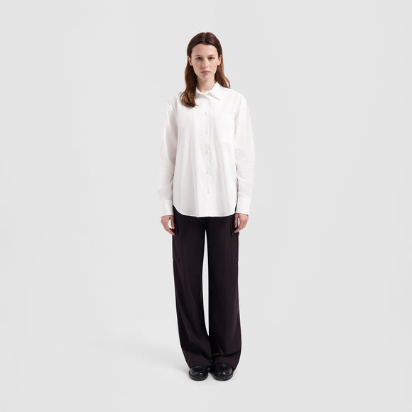 WMN Drapey Shirt - White