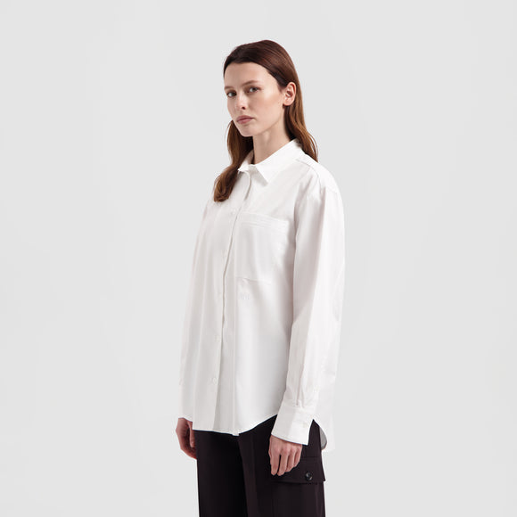 WMN Drapey Shirt - White