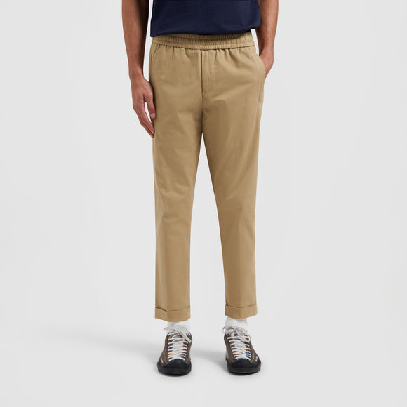 Slim Cotton Trouser - Khaki