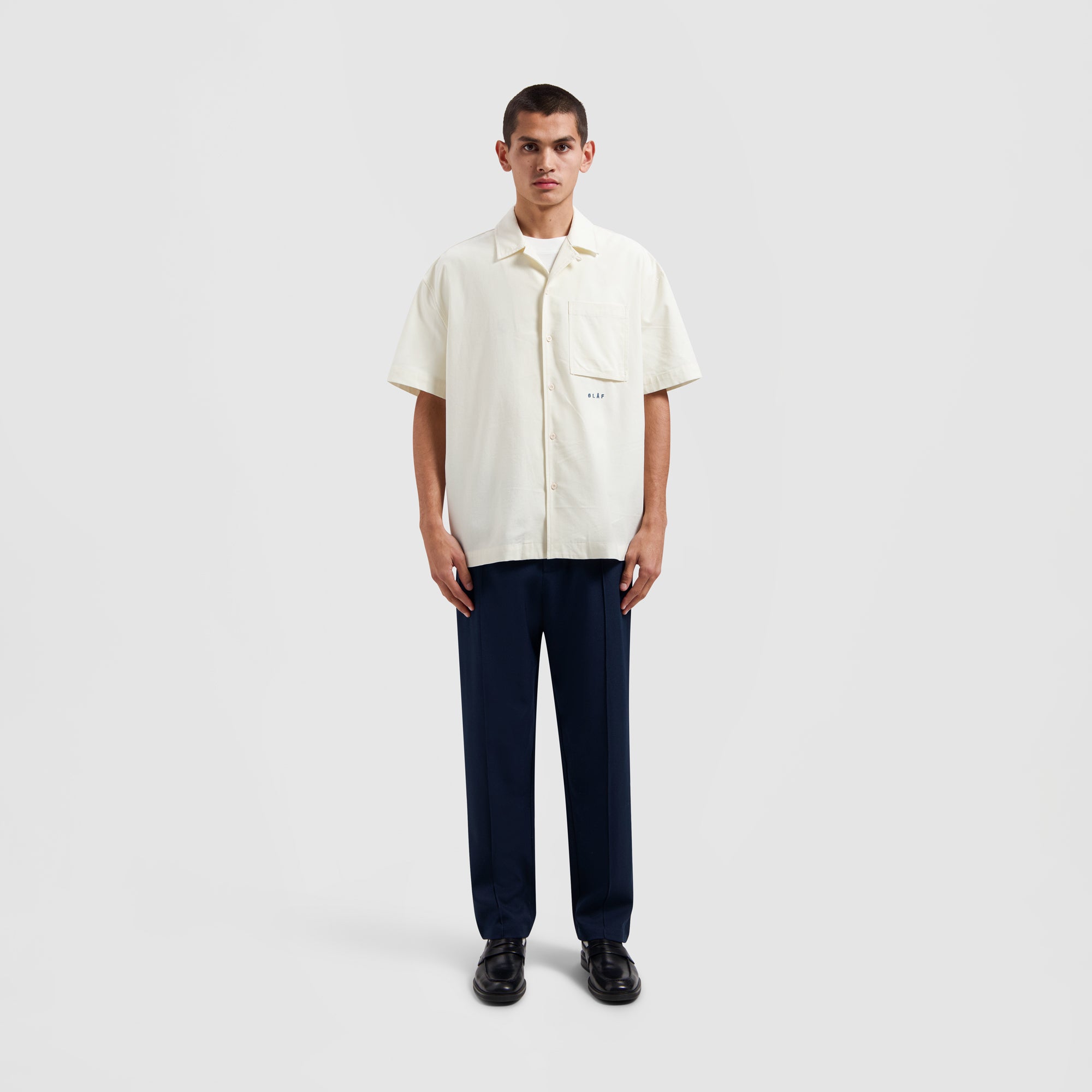 Cotton Linen SS Shirt - Ivory