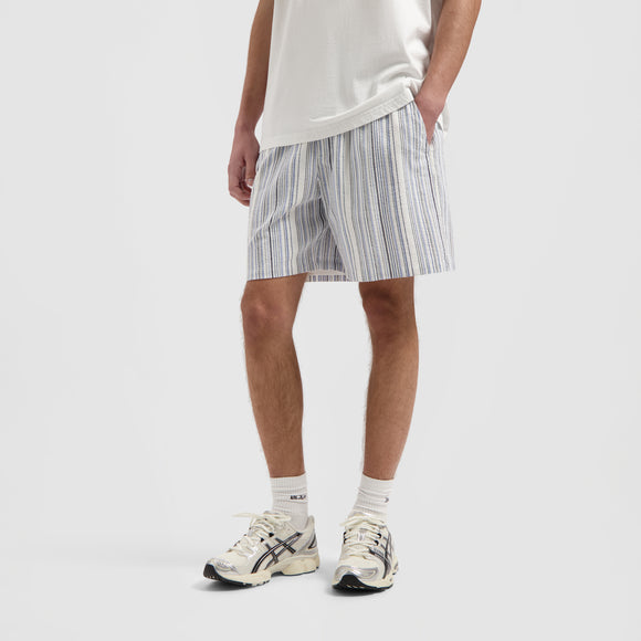 Stripe Shorts - Blue / White
