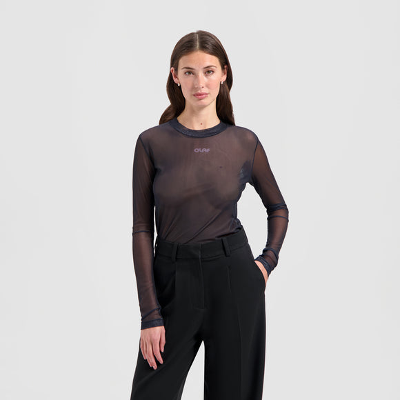 Mesh LS Top - Black