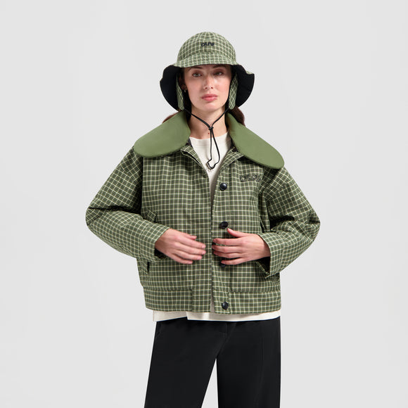 Checked Bucket Hat - Green