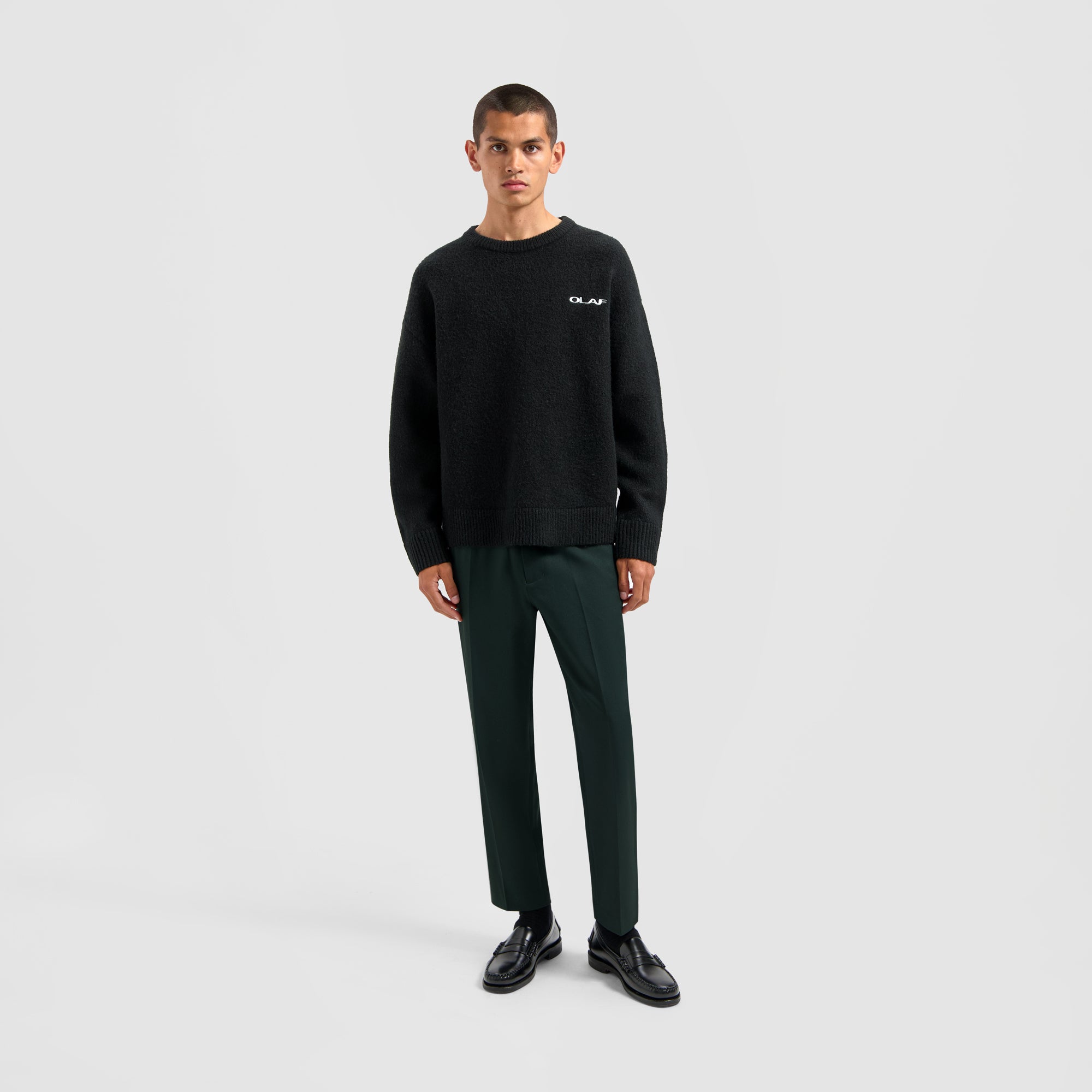 Drift Knitted Crewneck - Black