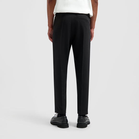 Tailored Slim Elasticated Pants - Black