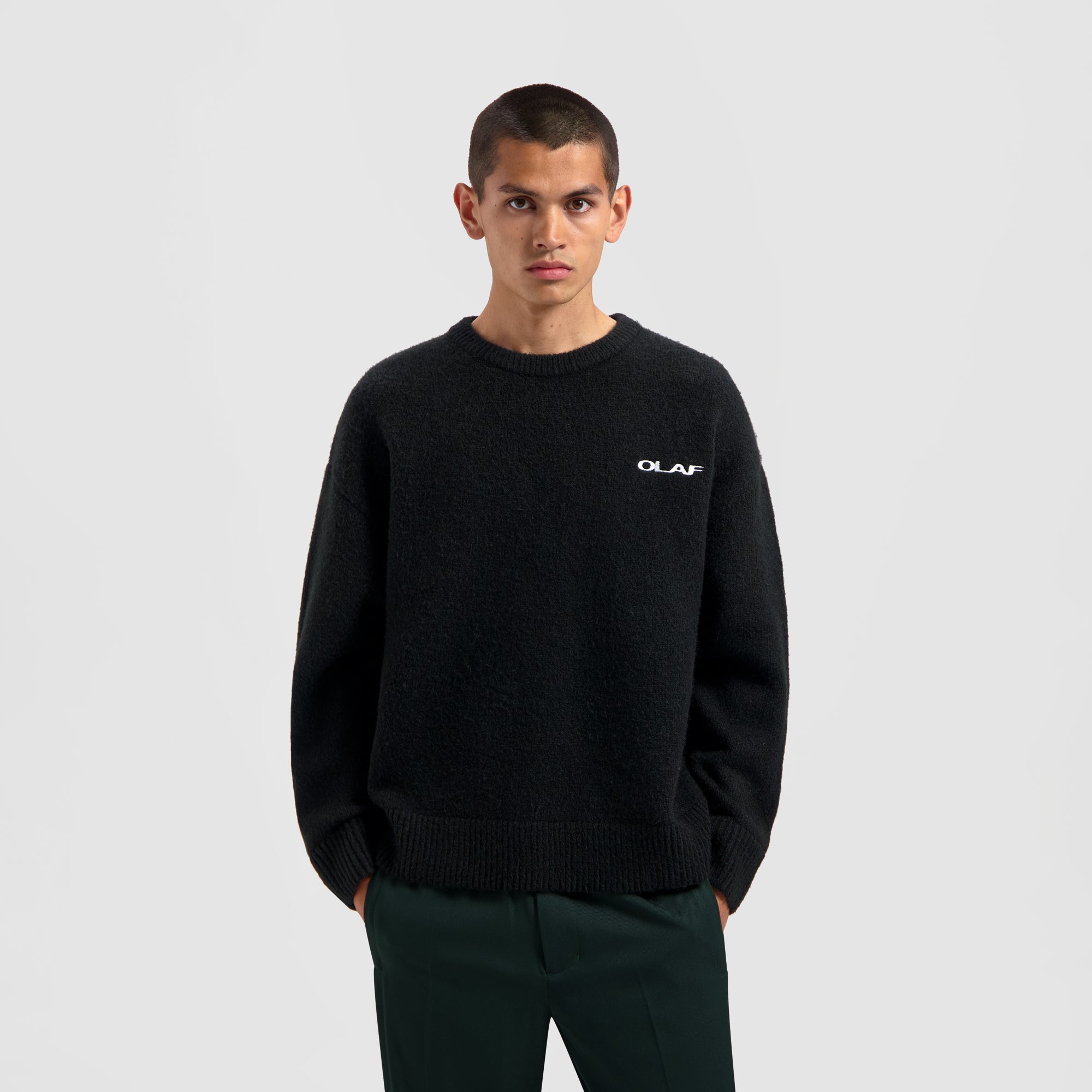 Drift Knitted Crewneck - Black