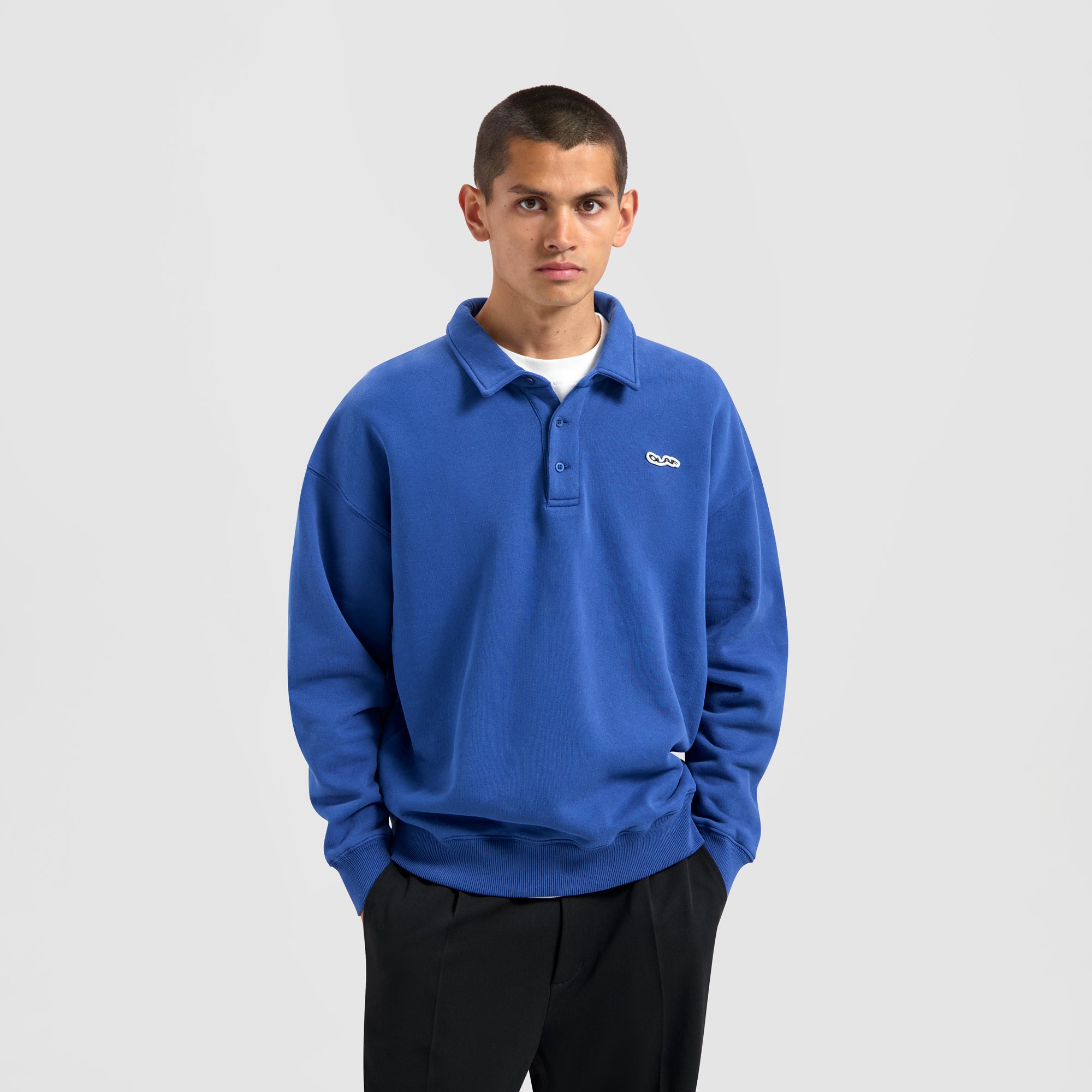 Oversized Polo - Surf Blue