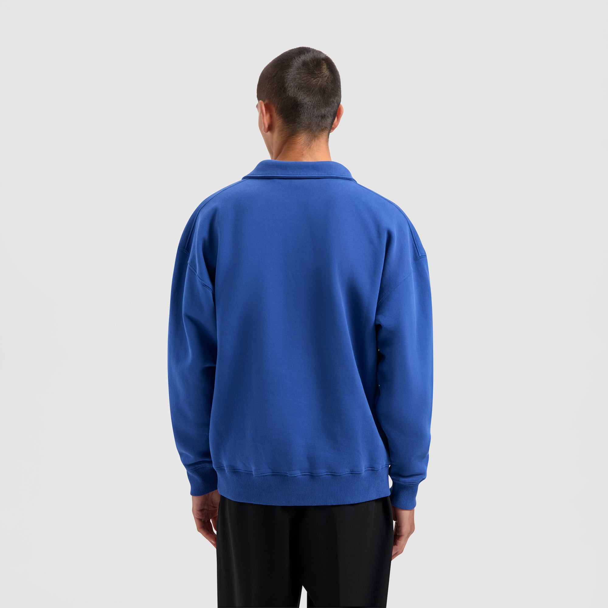 Oversized Polo - Surf Blue