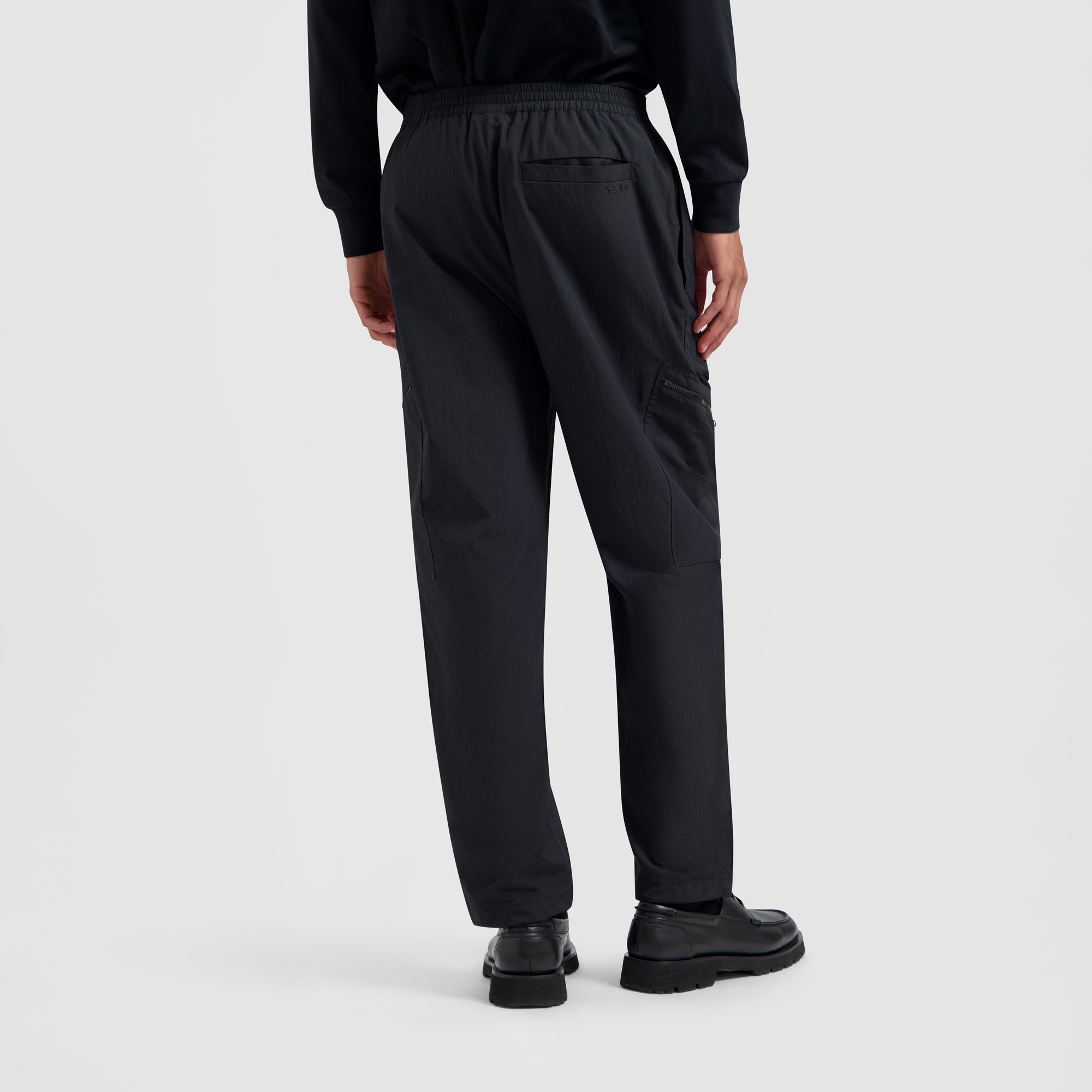 Nylon Track Pants - Black