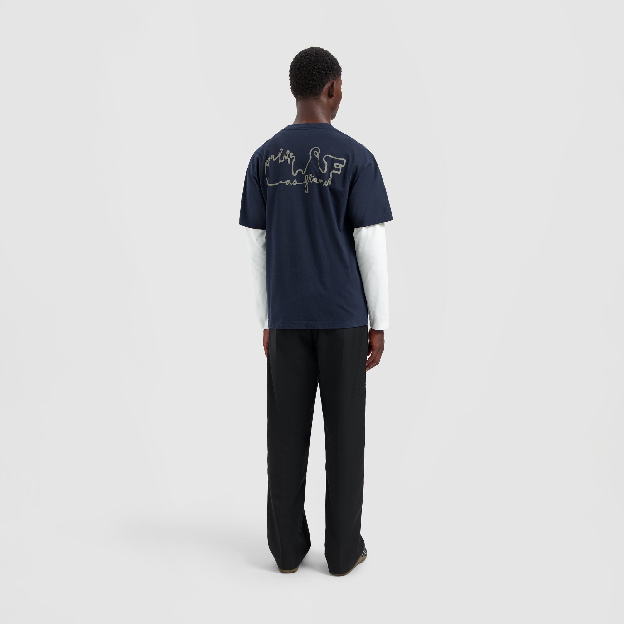 Skyline Logo Tee - Navy