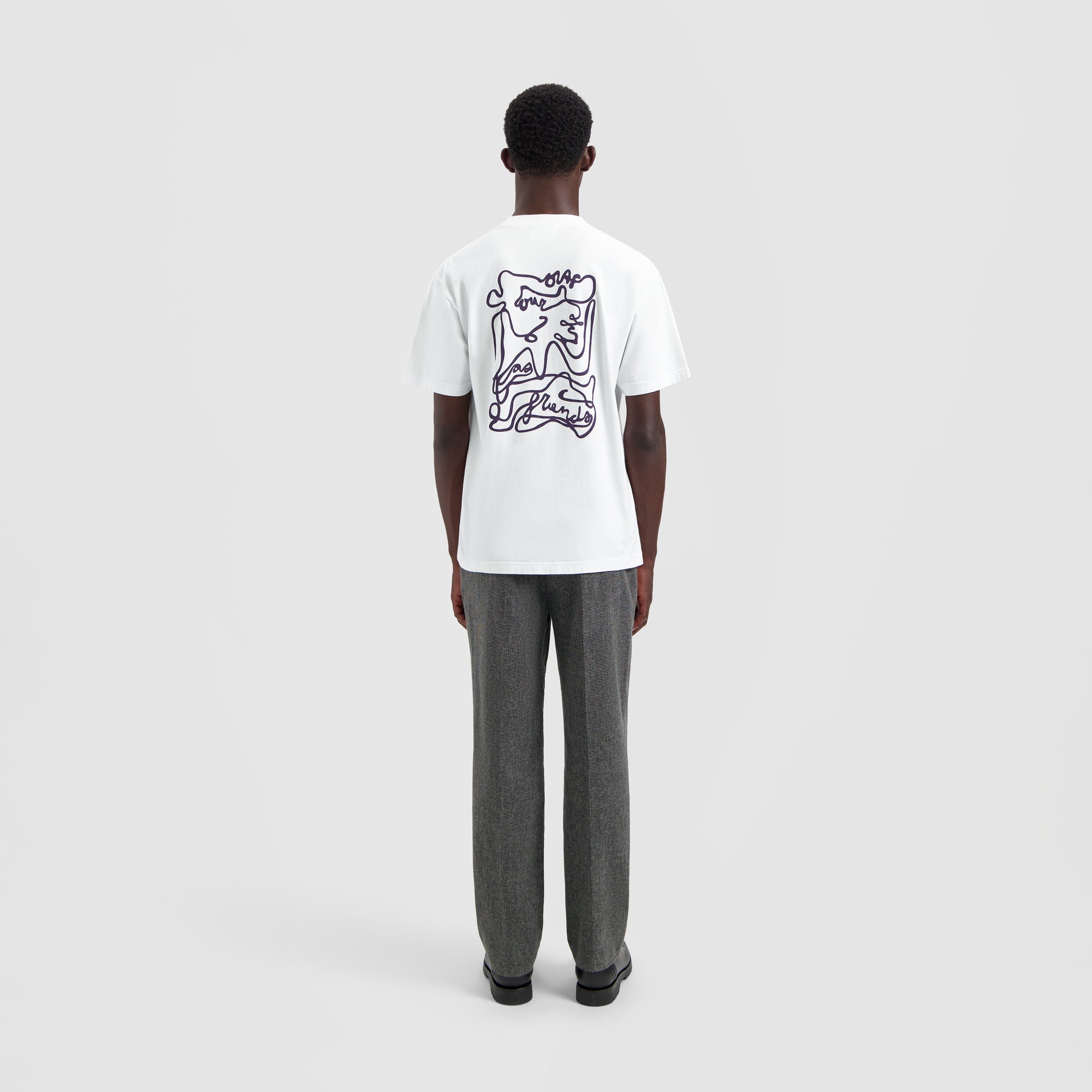 Script Tee - Optical White