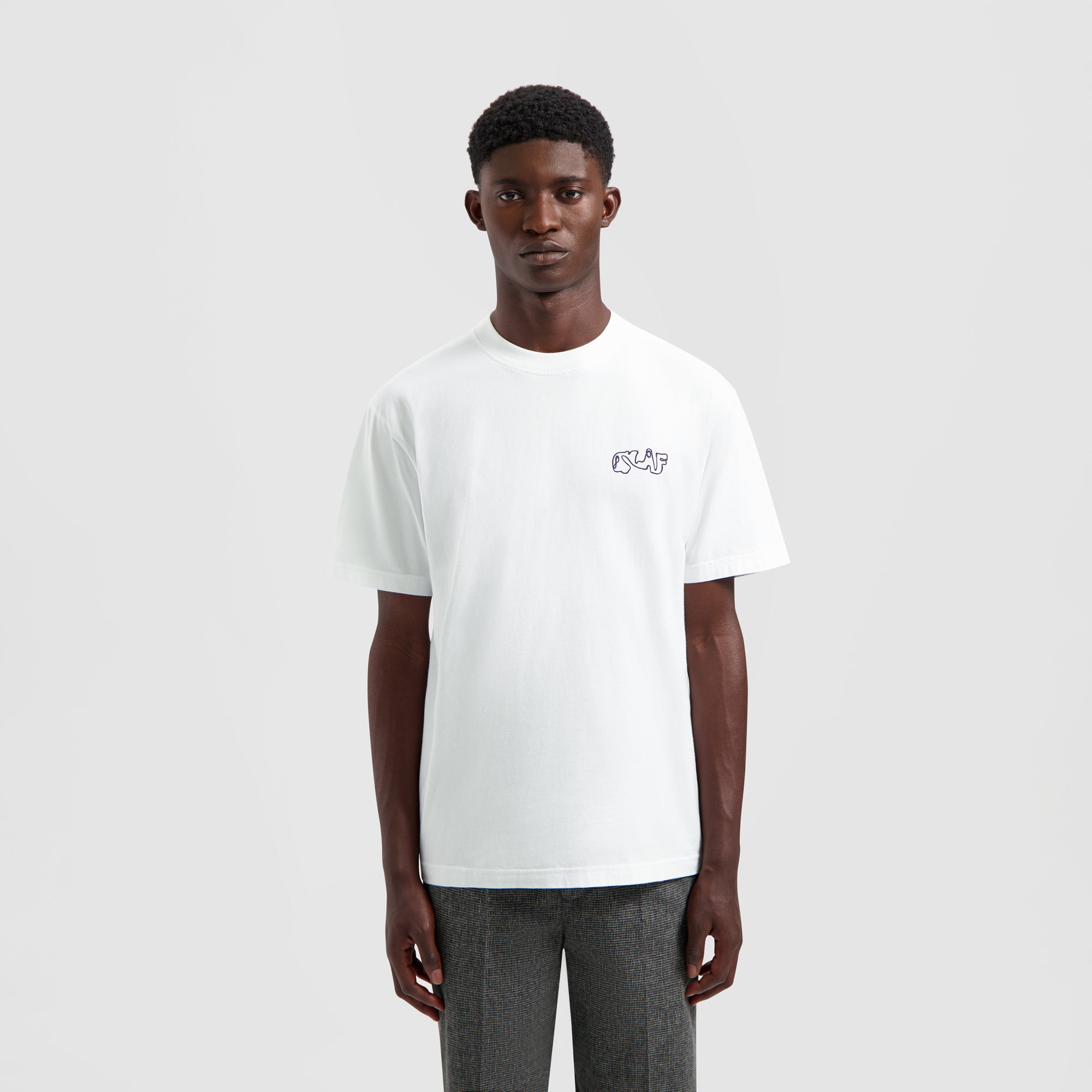 Script Tee - Optical White