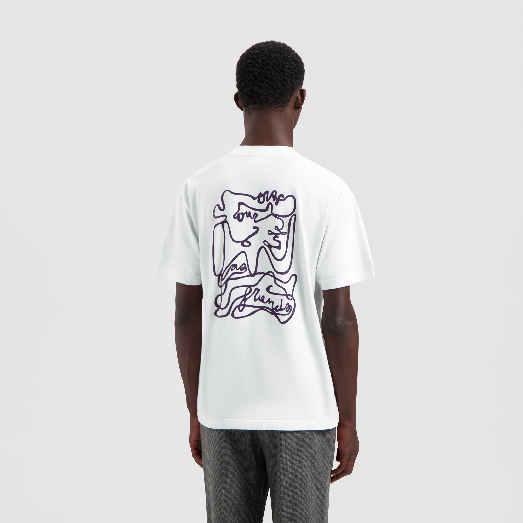 Script Tee - Optical White