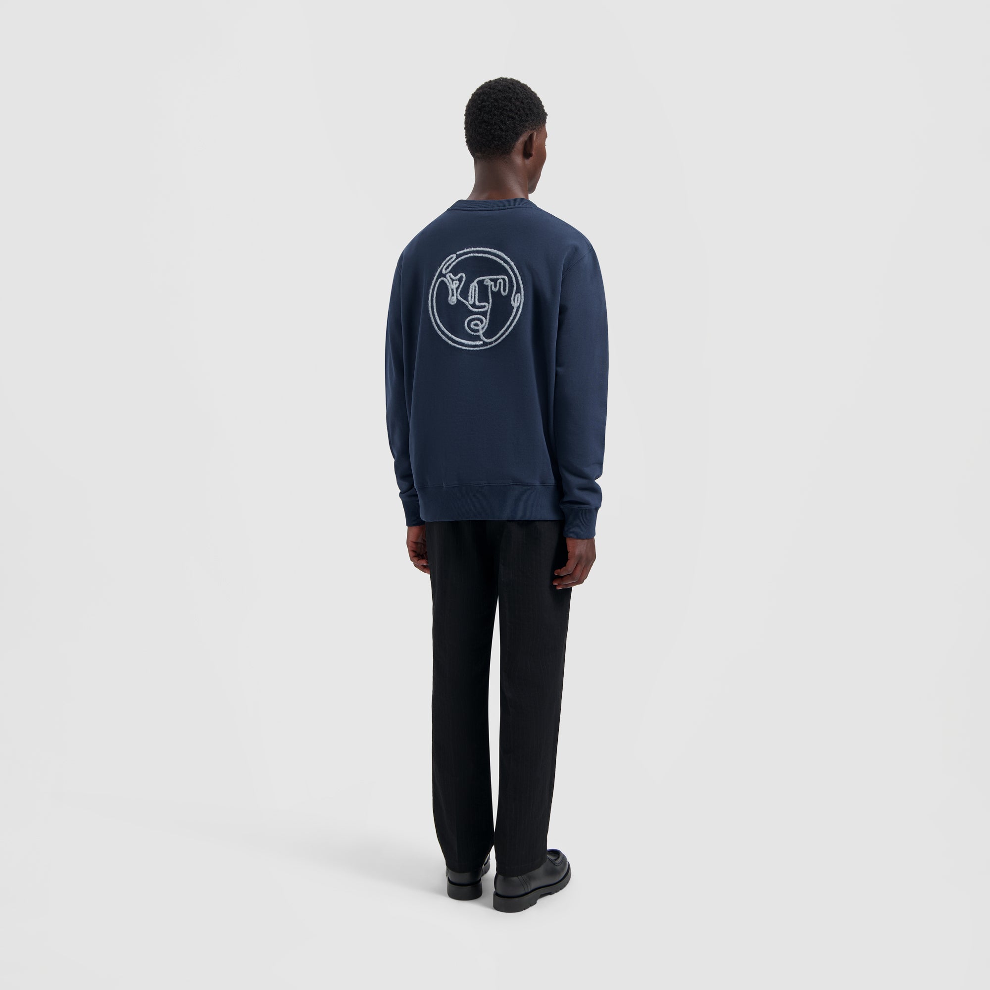 Nostalgia Face Crewneck - Navy