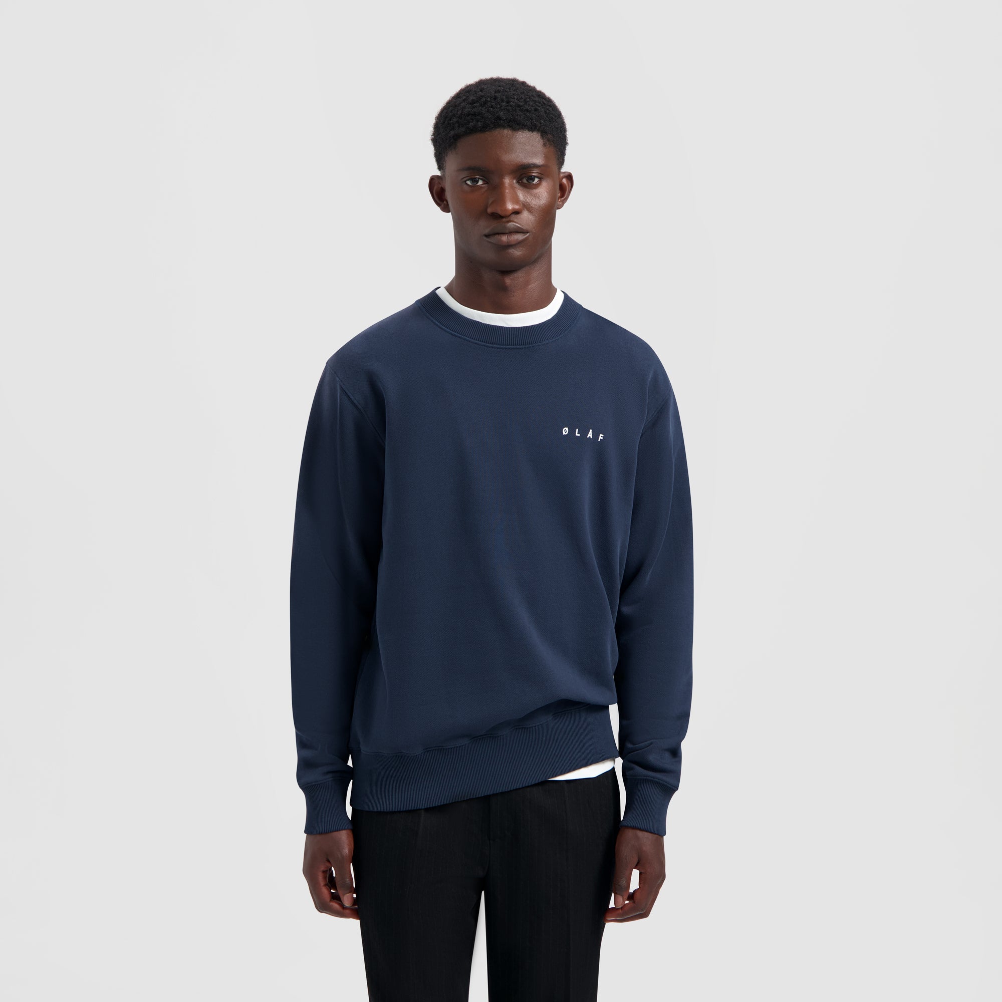 Nostalgia Face Crewneck - Navy