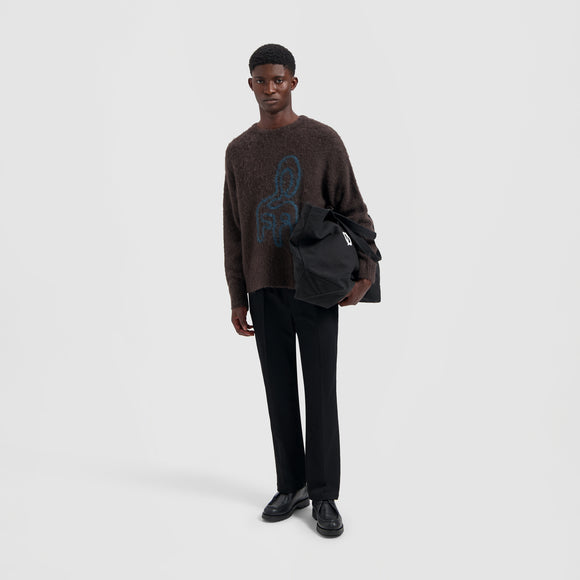 Chair Logo Crewneck Knit - Brown