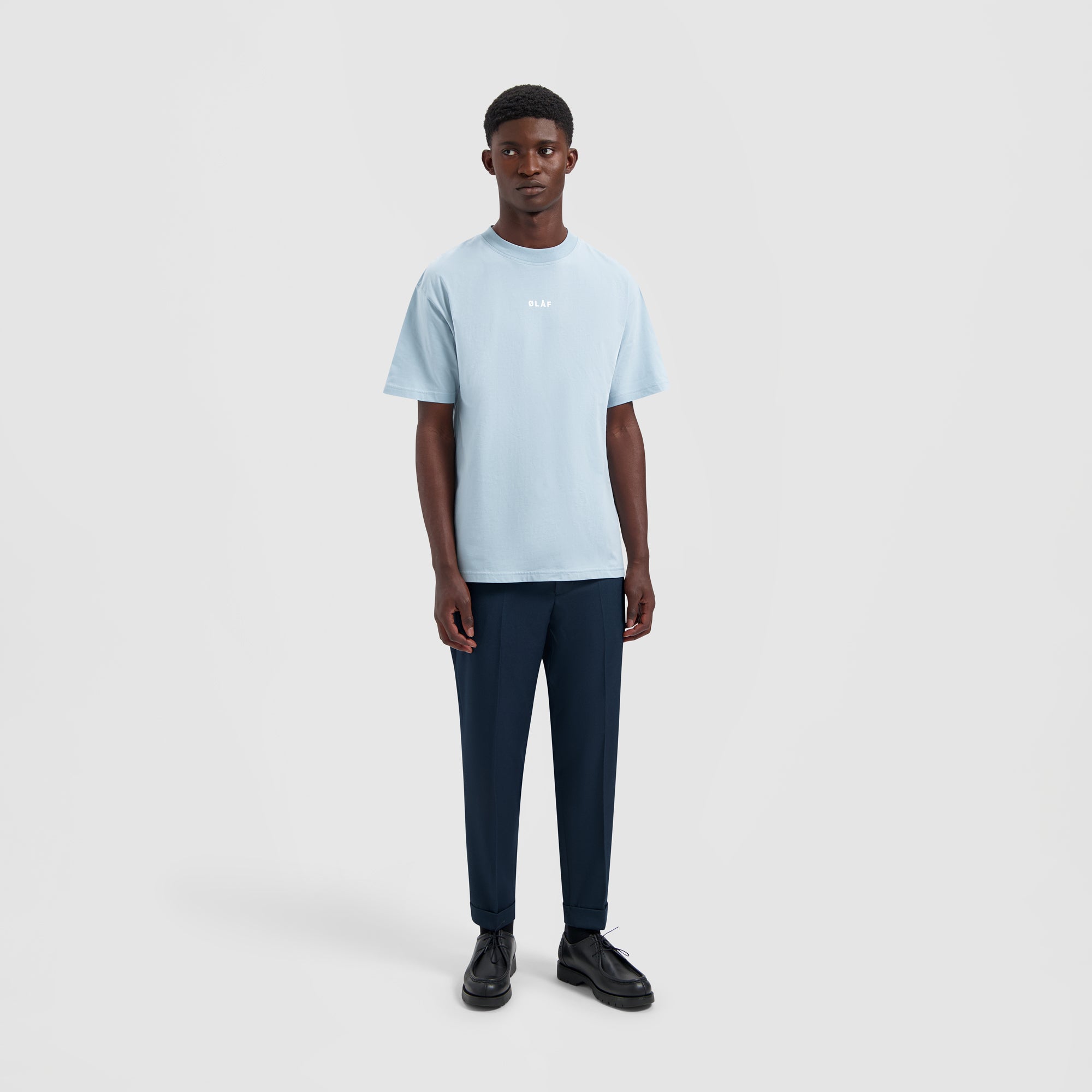 Block Tee - Baby Blue