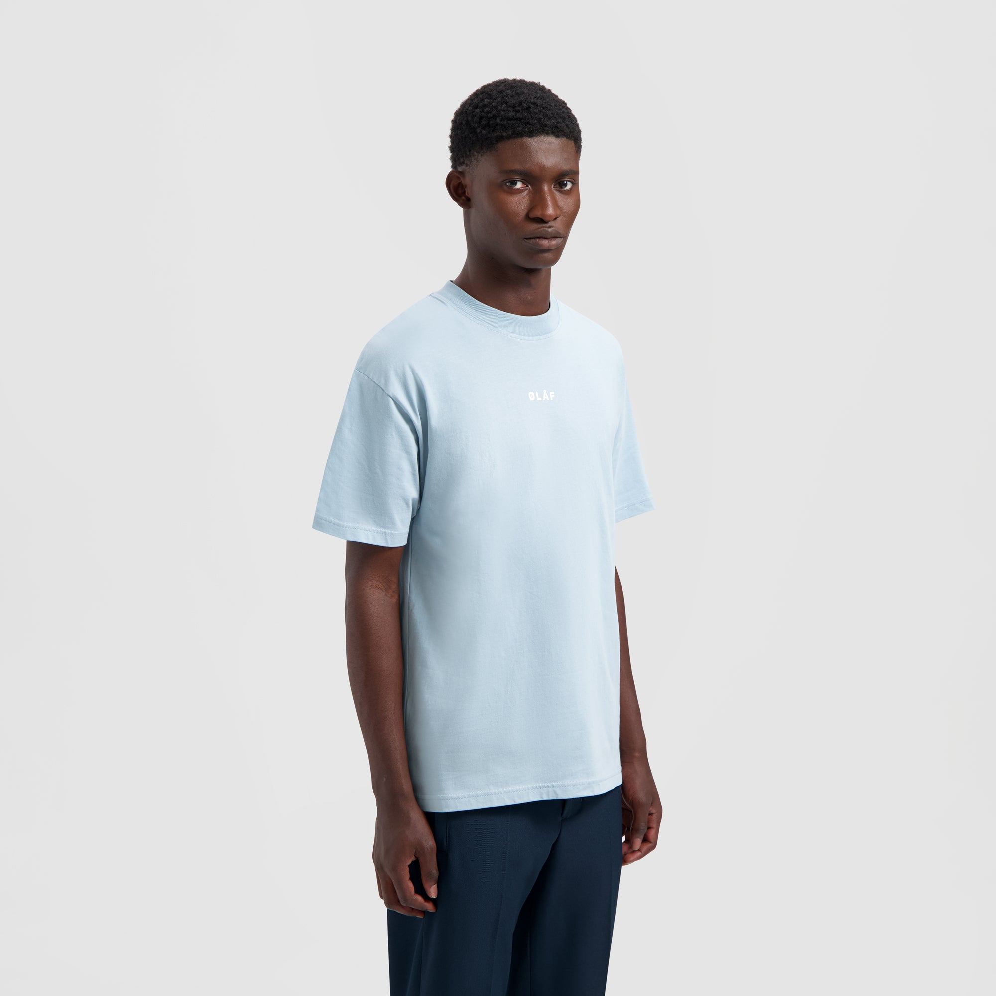 Block Tee - Baby Blue