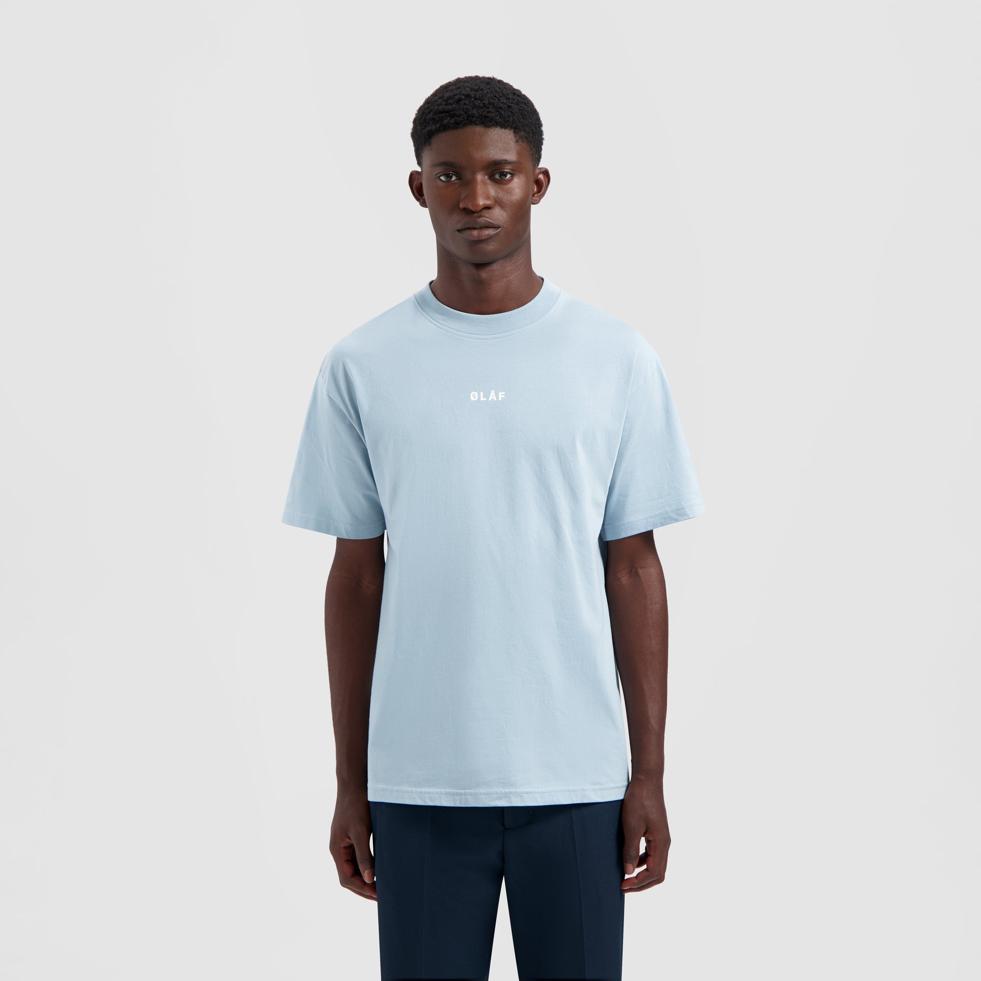 Block Tee - Baby Blue