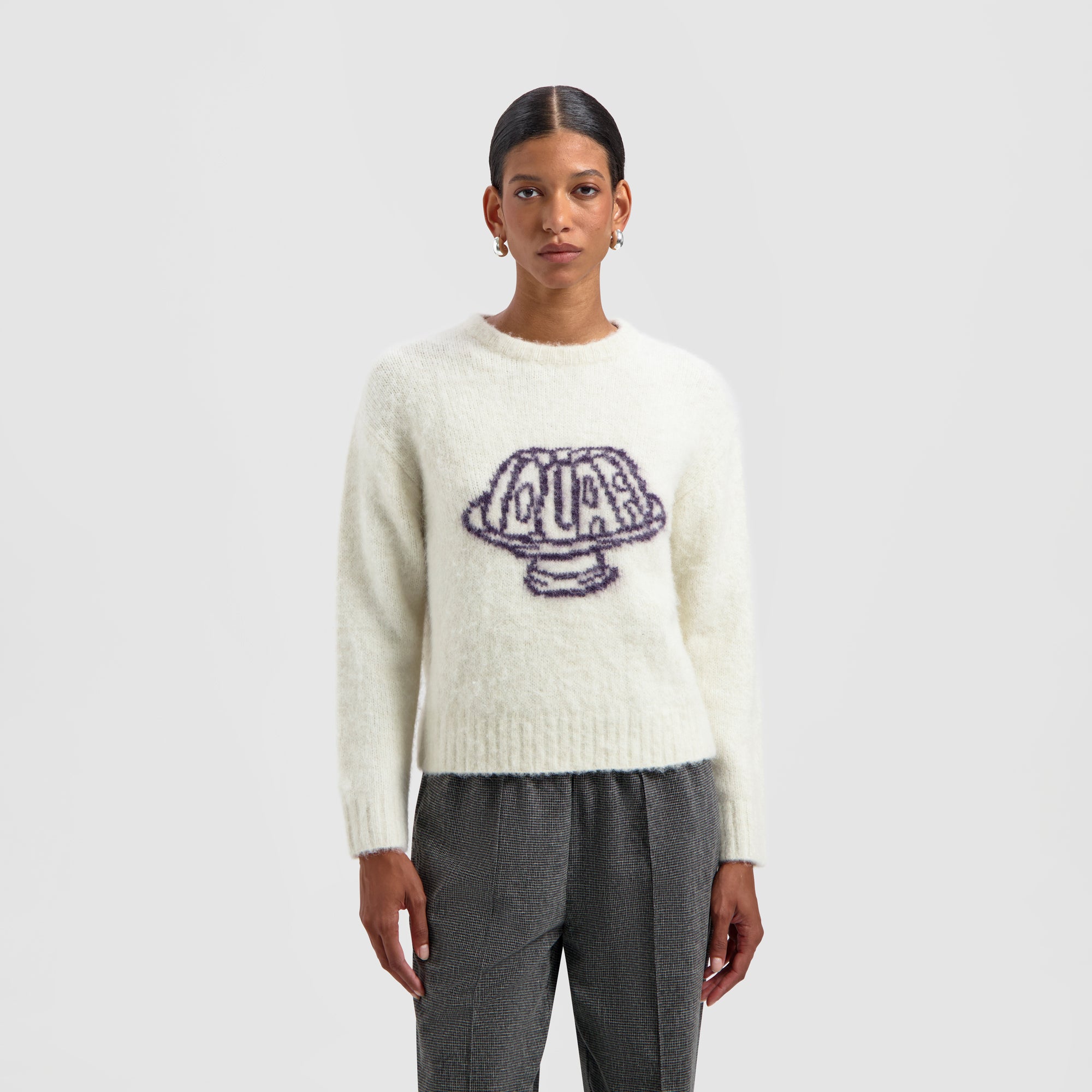 Jelly Crewneck Knit - Light Cream