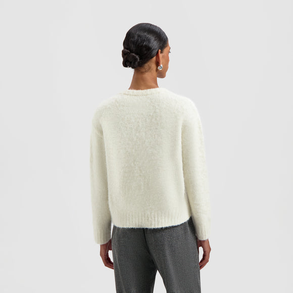 Jelly Crewneck Knit - Light Cream