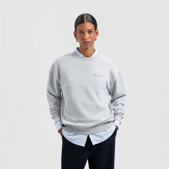 Nostalgia Face Crewneck - Heather Grey