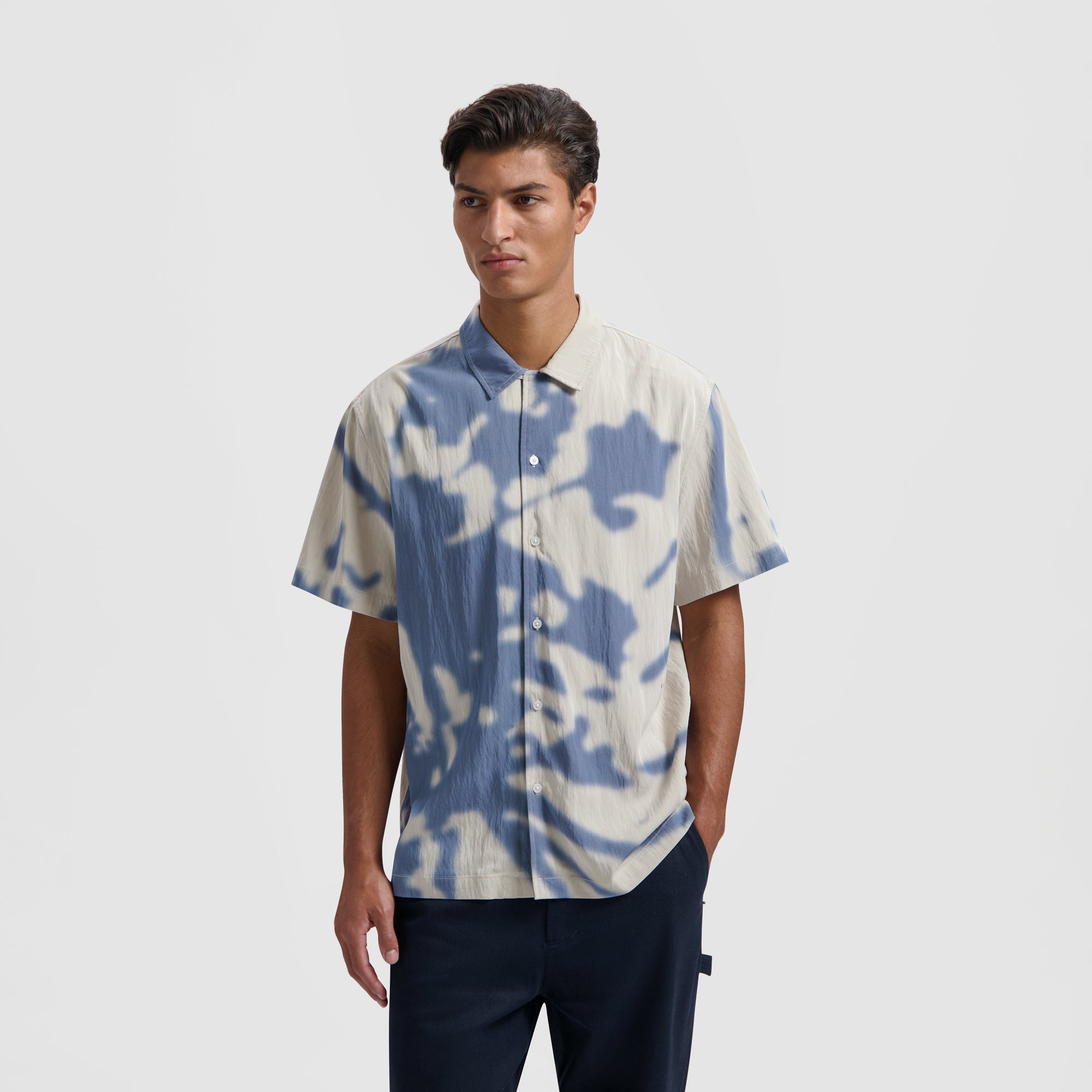 Abstract Dandelion SS Shirt - Cement